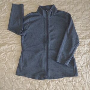 Skechers Heathered Gray Full-Zip Jacket Size XL